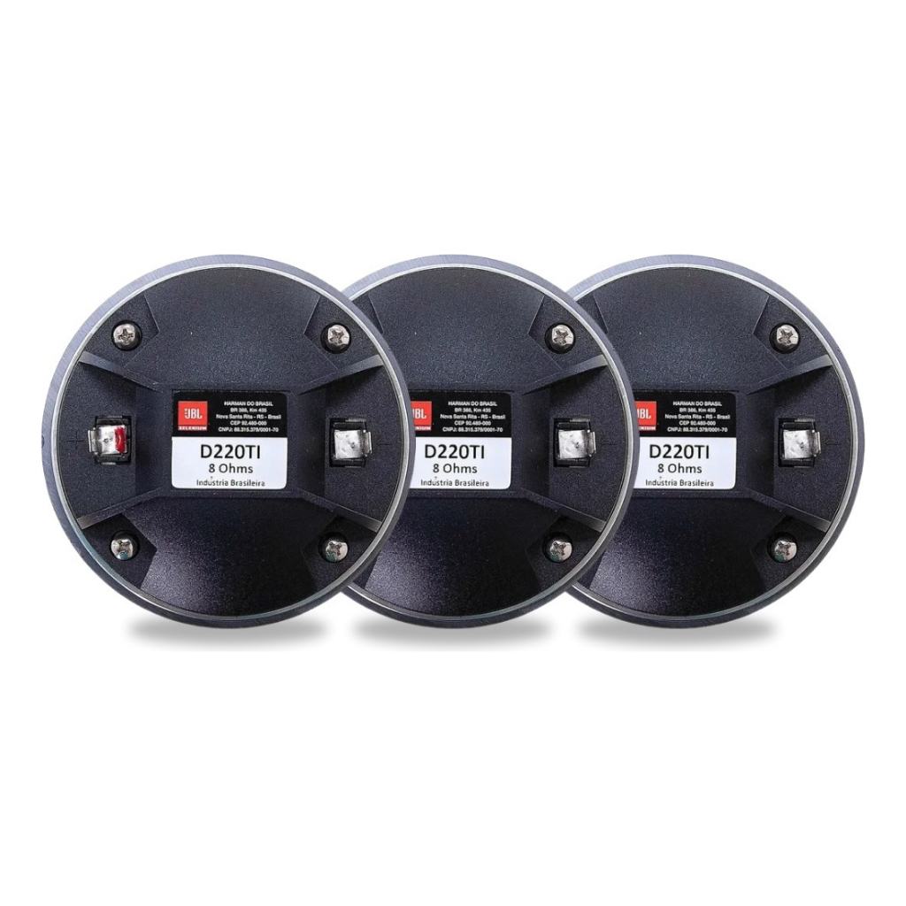 Kit com 3 Driver Jbl Selenium D220ti Titanium Titânio Profissional 80w Rms 8 Ohms em Oferta na Shopee