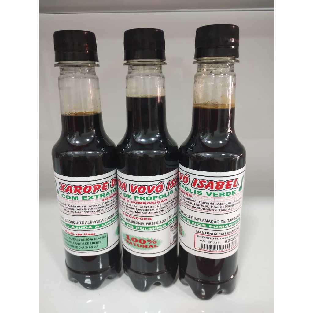 XAROPE LAMBEDOR DA V0V0 KIT COM 3 DE 200ML em Oferta na Shopee