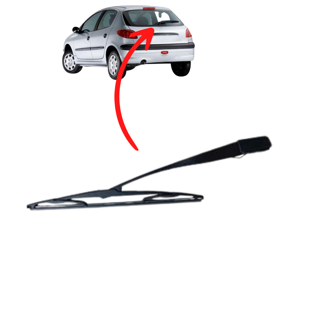 BRACO COM PALHETA TRASEIRA PEUGEOT 206 e 207 1999 a 2015