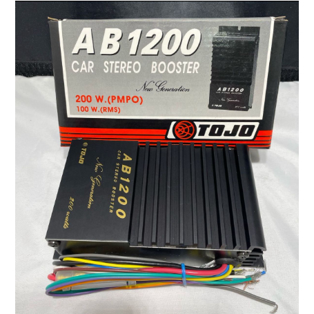 Amplificador de potência estéreo com 2 canais para autos - TOJO AB 1200