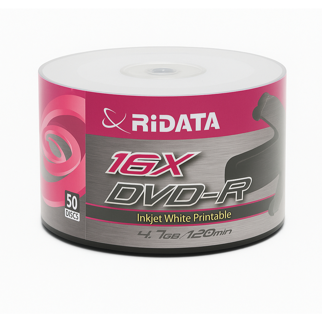 200 Unidades Dvd-r Printable Ridata 4.7gb 120 Minutos