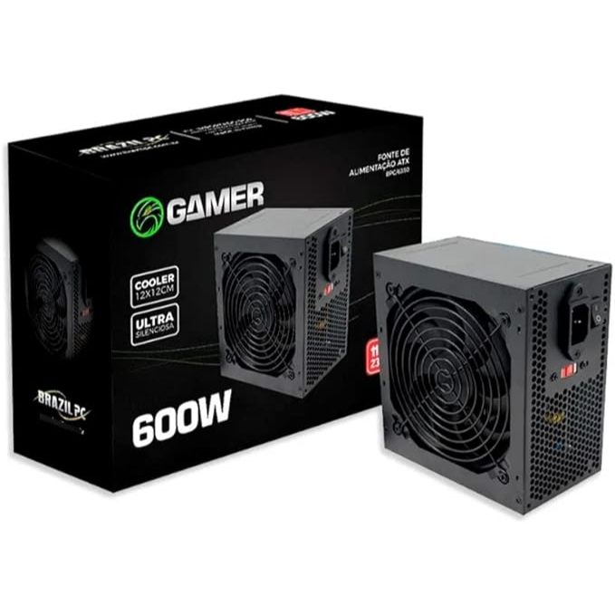 Fonte ATX 600W Tronos TRS/6350-SMT 24 Pinos Real – Alta Performance e Estabilida