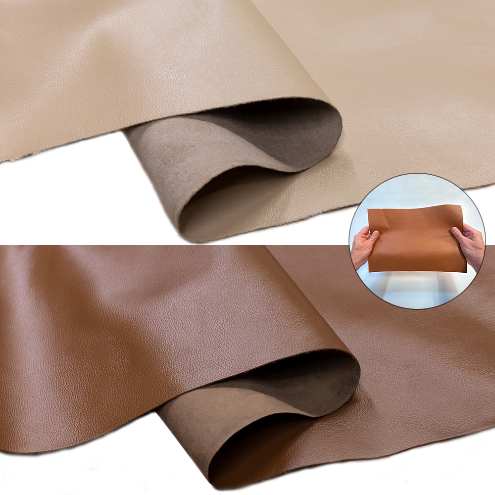 Kit 2 Painel de Couro Legítimo 25x50cm tipo Fly Placa Retalho Couro Bovino - Artesanato, Bolsas, Carteiras, Encadernação