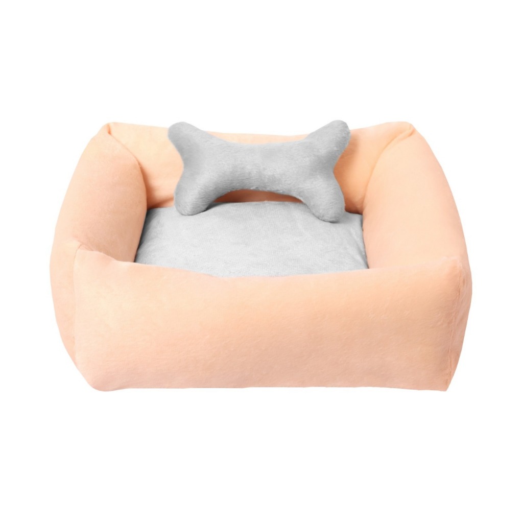 Caminha Pet Cama De Cachorro Colchonete Gato Confortável Lavável Antiderrapante Osso 55cmx50cm