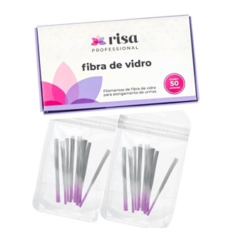 RISA - Fibra de Vidro em Tufinhos com 7cm para Alongamento de Unhas - 50 unid em Oferta na Shopee