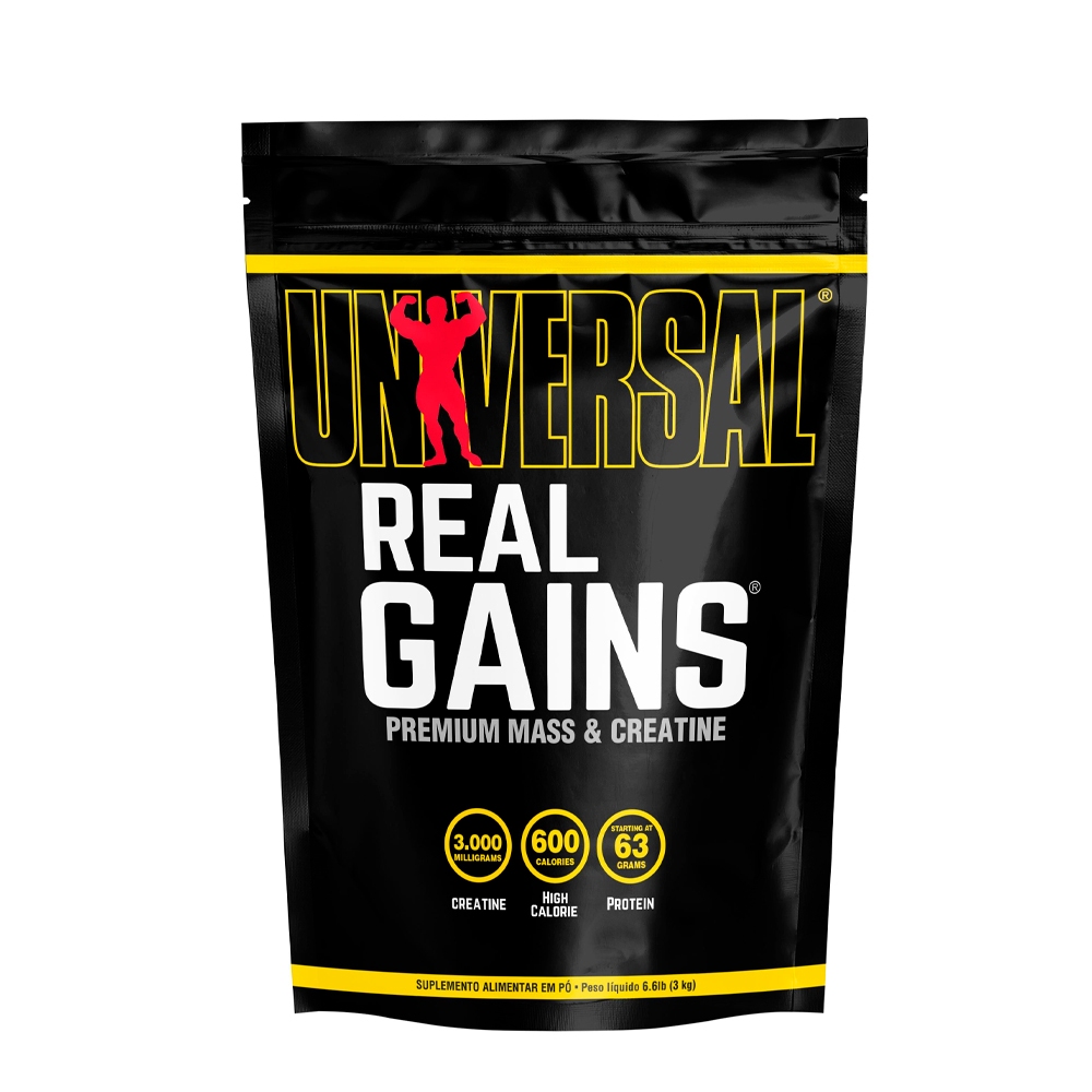 Imagem Hipercalórico Real Gains 3kg - Universal Nutrition