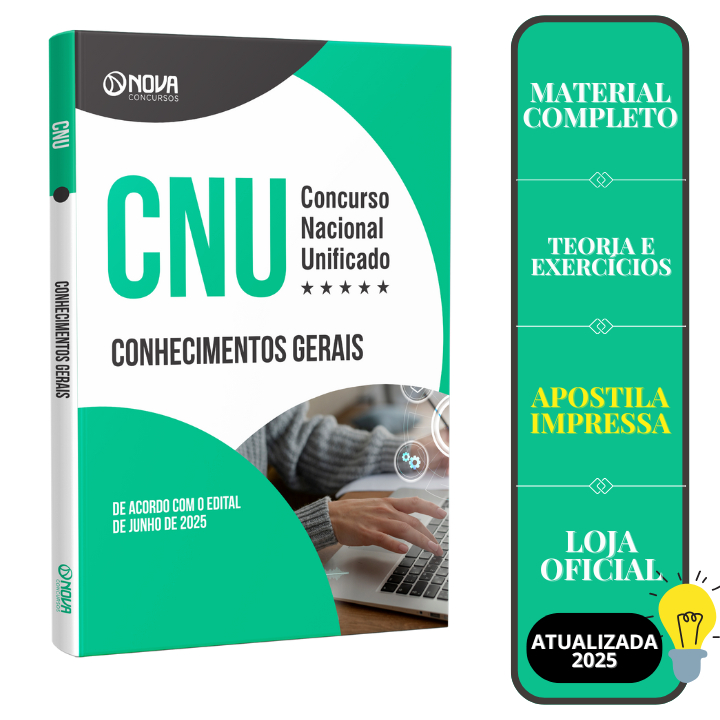 Imagem Apostila CNU 2025 - Conhecimentos Gerais