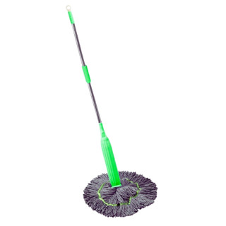 Mop de Limpeza Redondo Grande Fibras de Bambu Frestas e Cantos Aço Resistente