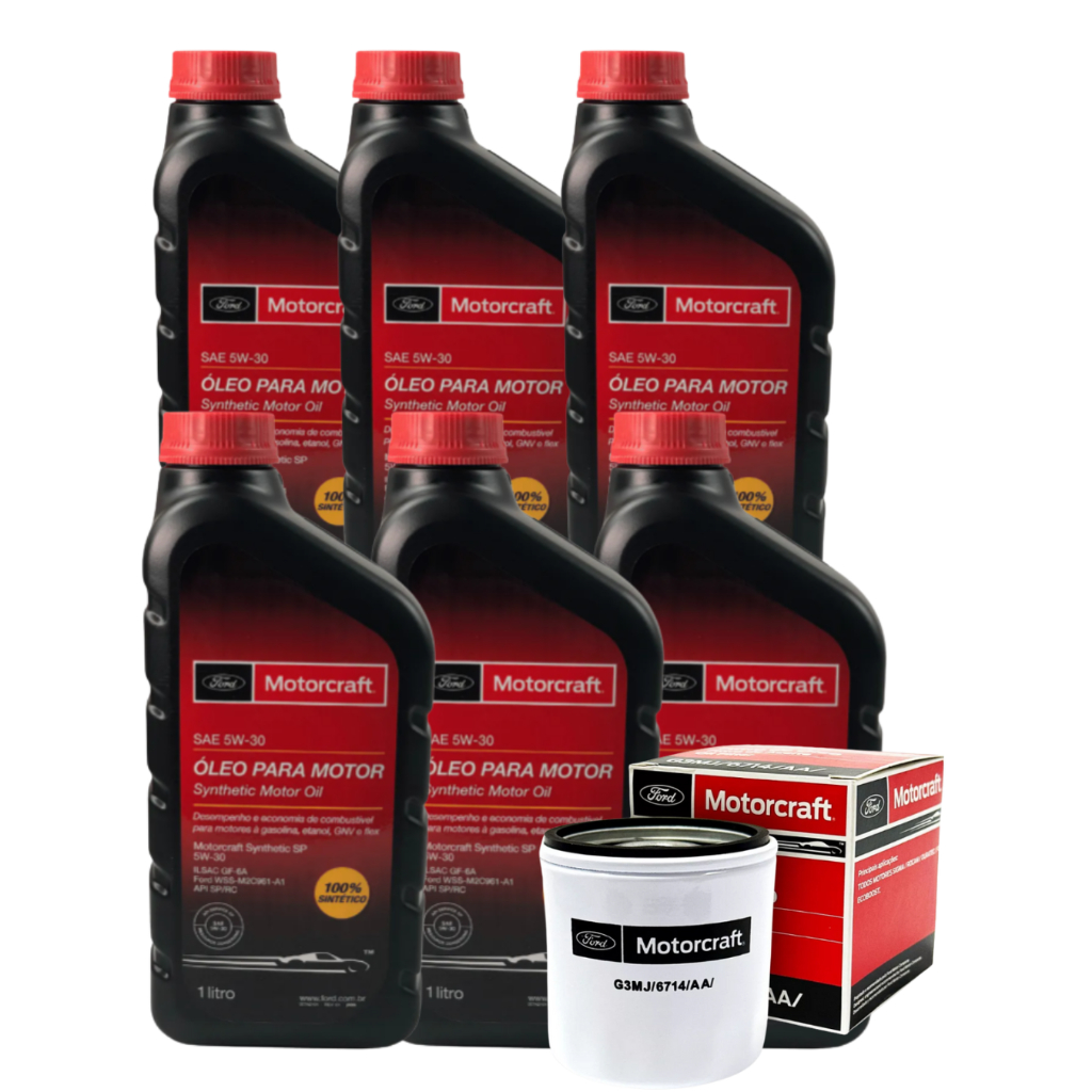 Kit Revisão Fusion 5w30 FORD Motorcraft +Filtro FORD + Etiqueta Revisão Original Ford 2.0 2.5 em Oferta na Shopee