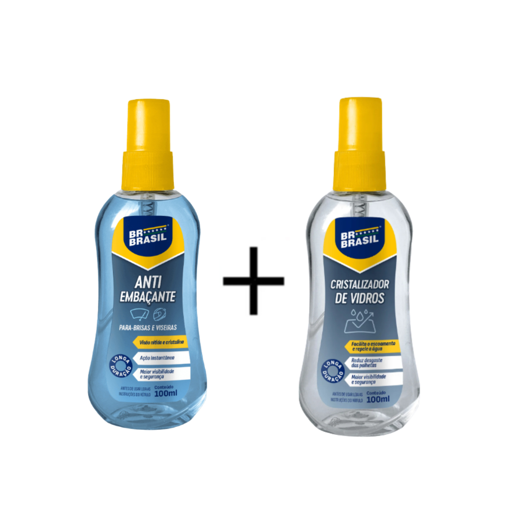 Cristalizador de Vidros + Anti embaçante BRbrasil em Oferta na Shopee
