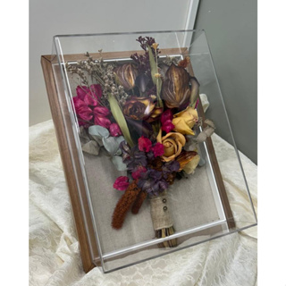 Moldura Acrílico P/ Buquê Eternizado | Tam: 31,3x42x12,5 cm em Oferta na Shopee