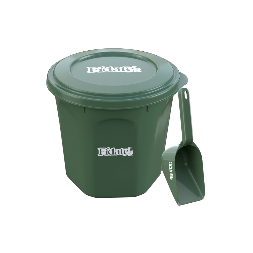 Kit Porta Ração e Pá Dosadora Pet Cachorro e Gato