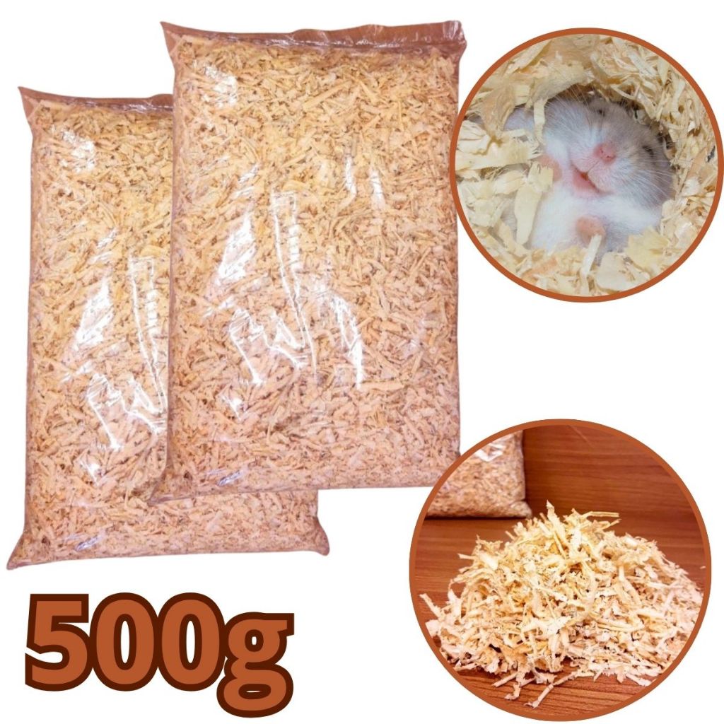 Kit 2 Serragem Prensada Compostagem 500g Roedores Aves Hamster Madeira