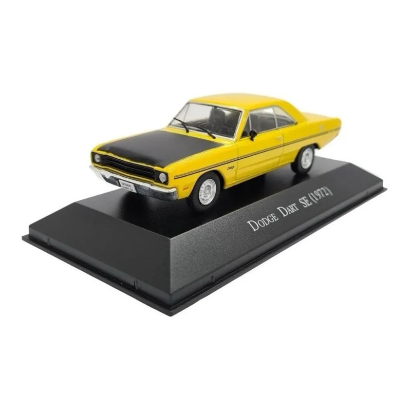 Miniatura Dodge Dart SE 1972 escala 1/43 Coleção Carros Inesquecíveis do Brasil