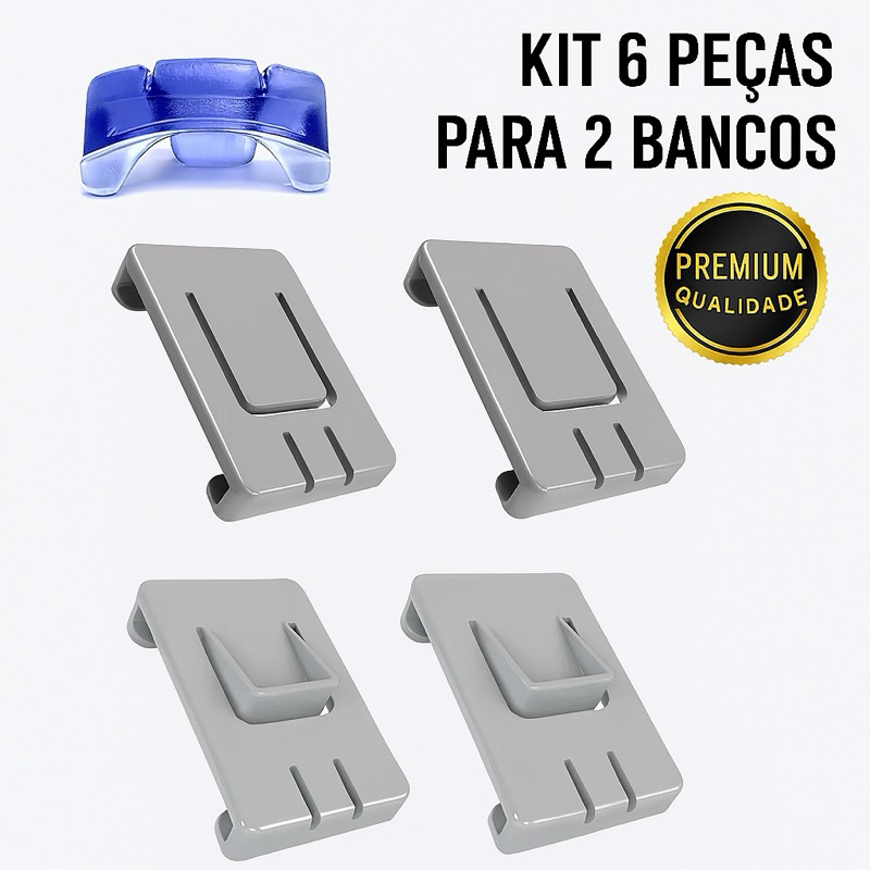 kit Calço Trilho Deslize Banco Gol Bola Voyage Saveiro G1 G2 G3 G4 G5 G6 G7 acessorio carro
