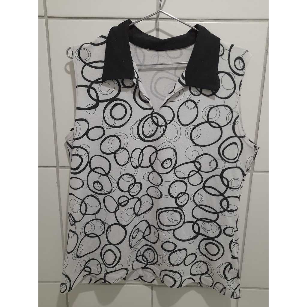 REGATA BRANCA ESTAMPADA