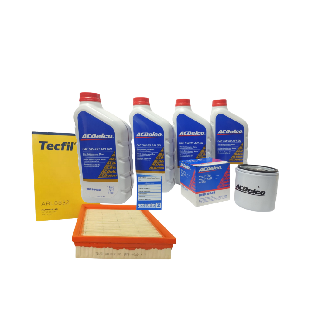 Kit Troca Óleo 5w30 SN Sintético Original 98550168 GM+Filtro de Óleo Acdelco+ Filtro de Ar Agile 1.4 em Oferta na Shopee