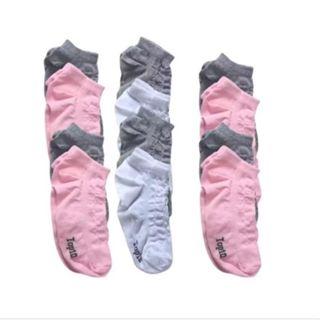 Kit 3 a 24 Pares Meia Feminina e Unissex Soquete 32 ao 38 100% Algodão em Oferta na Shopee