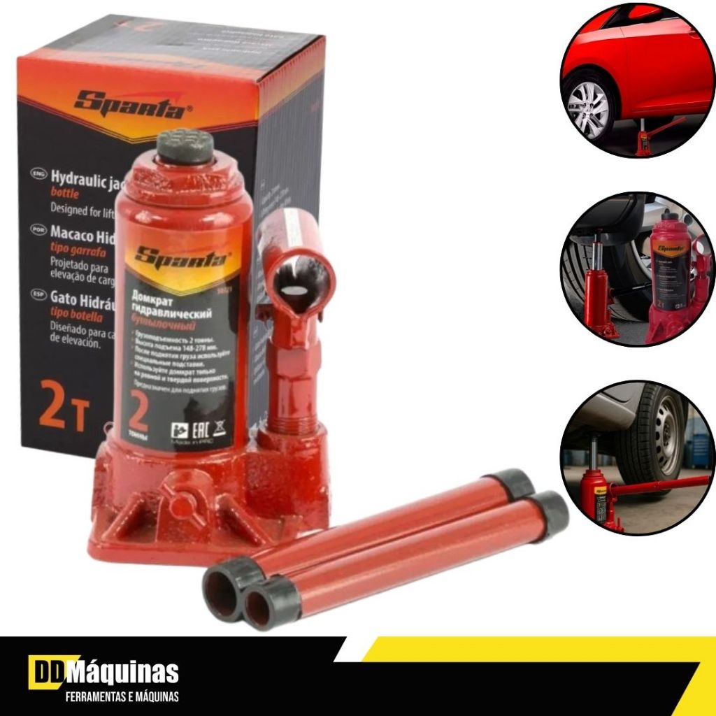 Macaco Hidráulico Garrafa 2 Toneladas  - Sparta - Spare Parts and Accessories for Vehicles