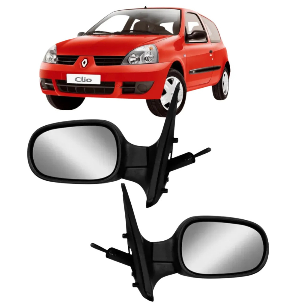 Retrovisor Renault Clio 2000 2001 2002 2003 2004 2005 2006 2007 2008 2009 2010 2011 2012 Com Controle