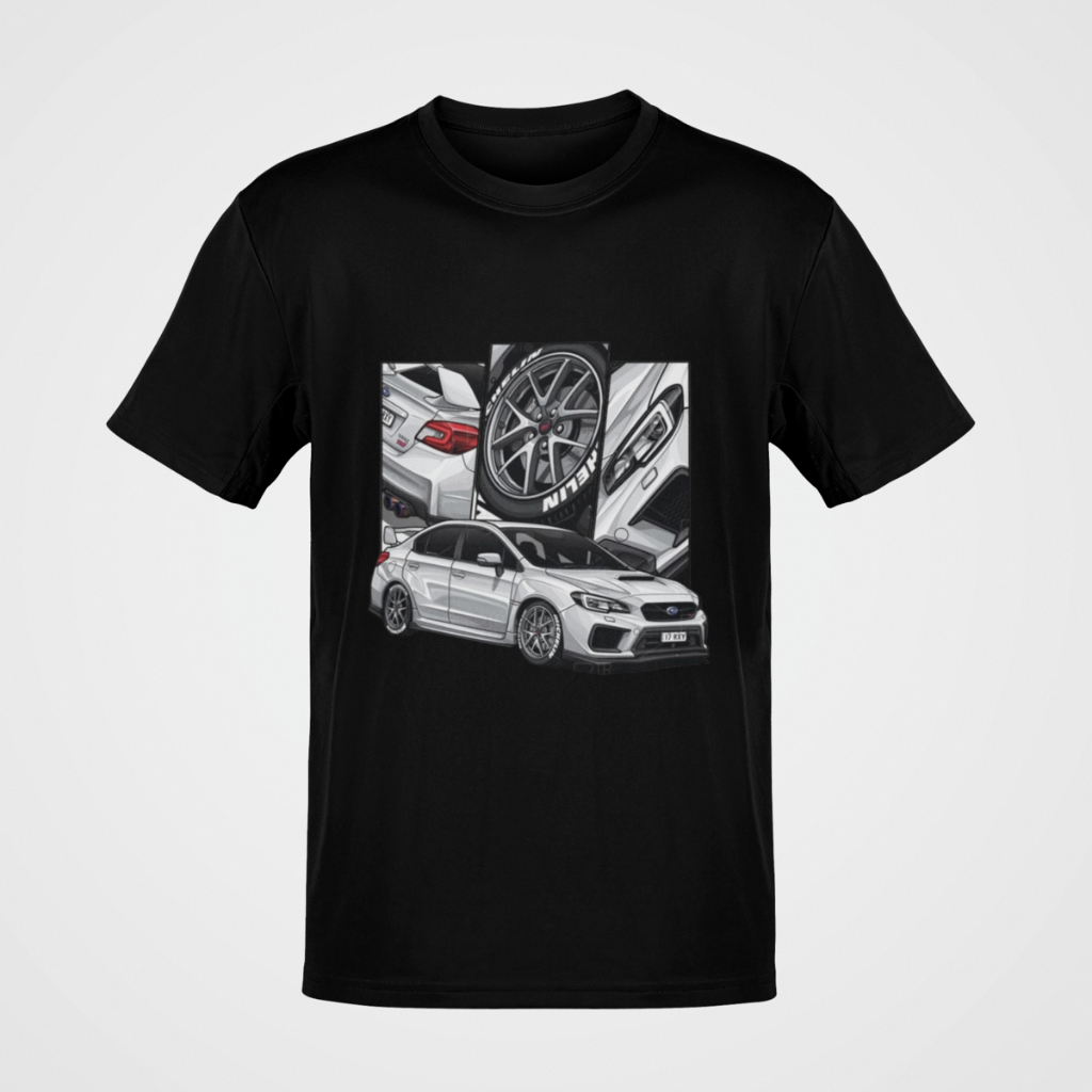Camiseta Masculina Carro Subaru Wrx Sti Detalhes Estampado