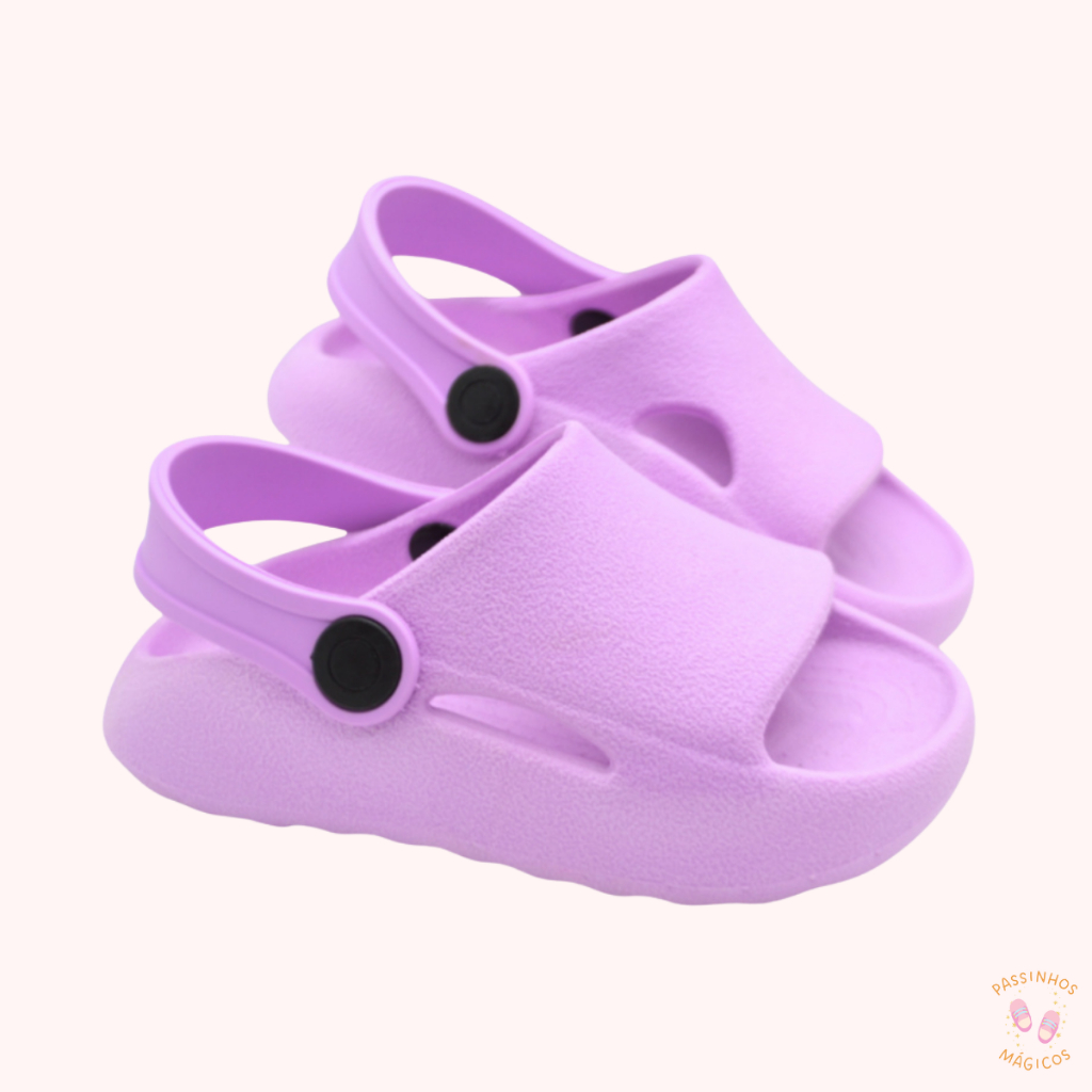 Papete Chinelo Nuvem Sandália Babuche 2 em 1  Várias Cores Infantil Menina Menino Leve Confortável