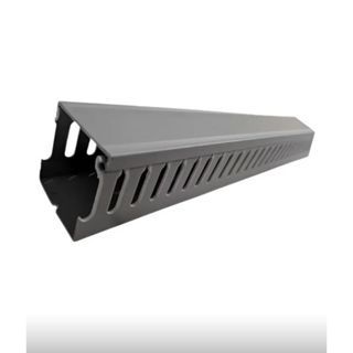 Canaleta Pvc Para Fios 30x30mm Cinza 90 cm