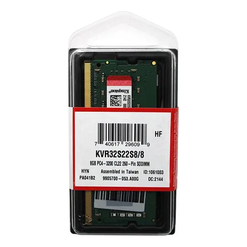 Memória Notebook 8GB DDR4 3200MHz Kingston – Alto Desempenho e Confiabilidade — imagem 2 de 2