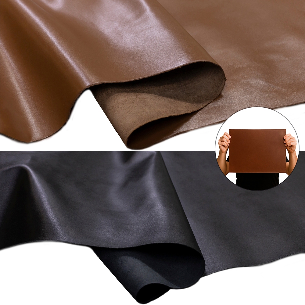 Kit 2 Placas Couro Legítimo 25x35cm tipo Madri - Painel Retalho Couro Bovino - Textura Leve 10/12 linhas - Artesanatos