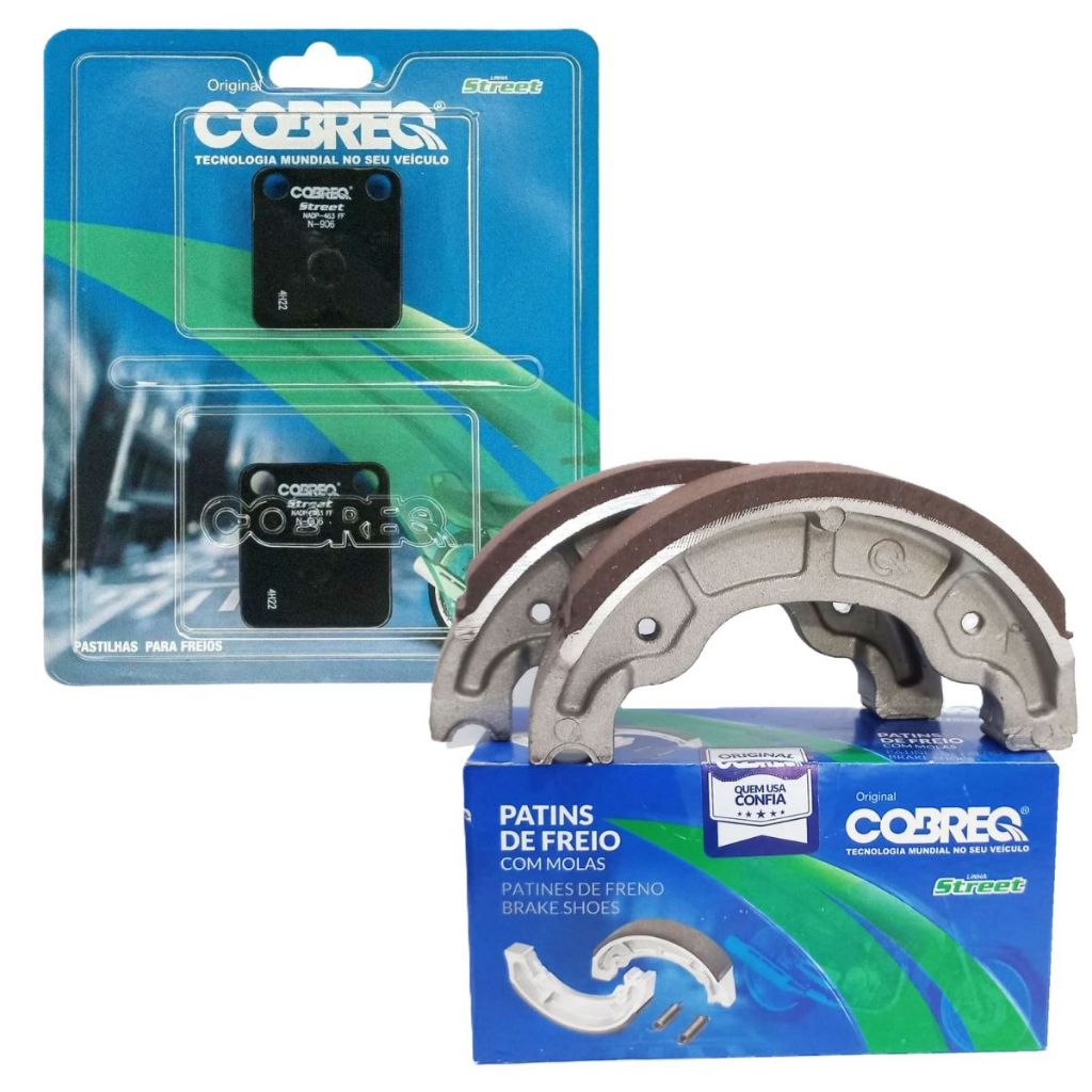 Pastilha e Lona de Freio Cg 150 Titan 2000-2008 Cobreq em Oferta na Shopee