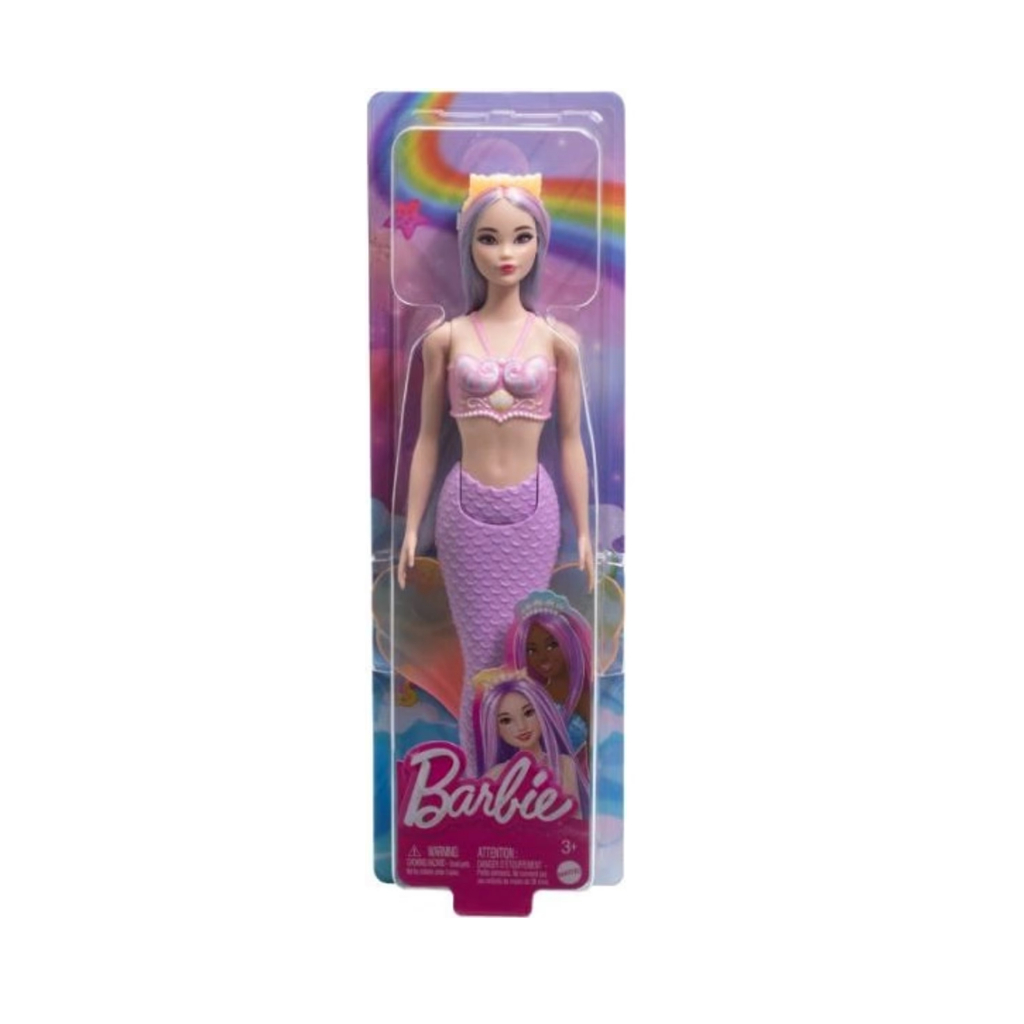 Boneca Barbie Fantasia Sereia com Cabelo Lilás HRR06 - Mattel (40848)