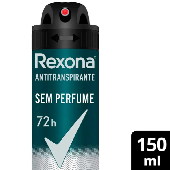Desodorante Rexona Men Sem Perfume Aerosol 150ml em Oferta na Shopee