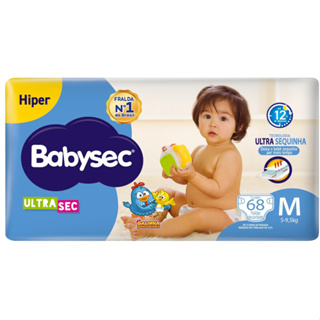Fralda Babysec UltraSec Hiper Galinha Pintadinha M - 68 Unidades em Oferta na Shopee