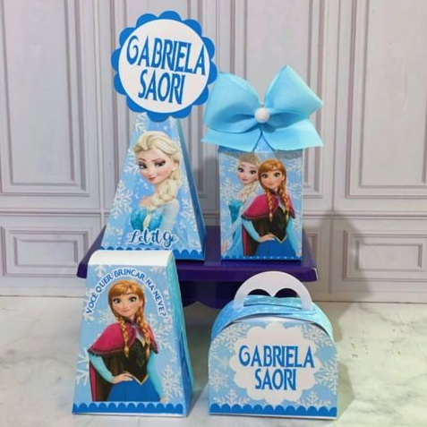 Kit personalizados FROZEN  - Pegue e Monte FROZEN -Ddecoração de Festa FROZEN