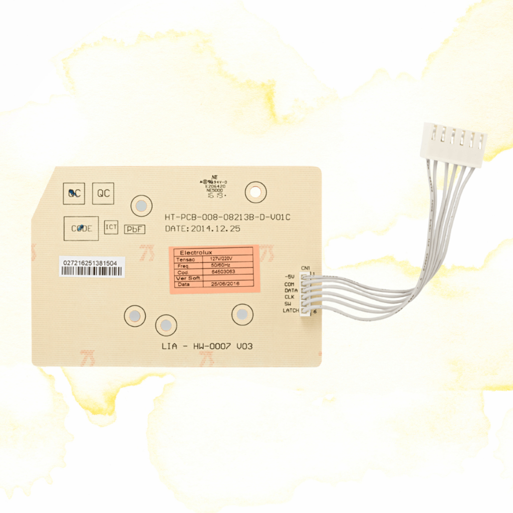 Placa Interface Bivolt Lavadora Electrolux Lac13 Ltd15 - Original 64503063