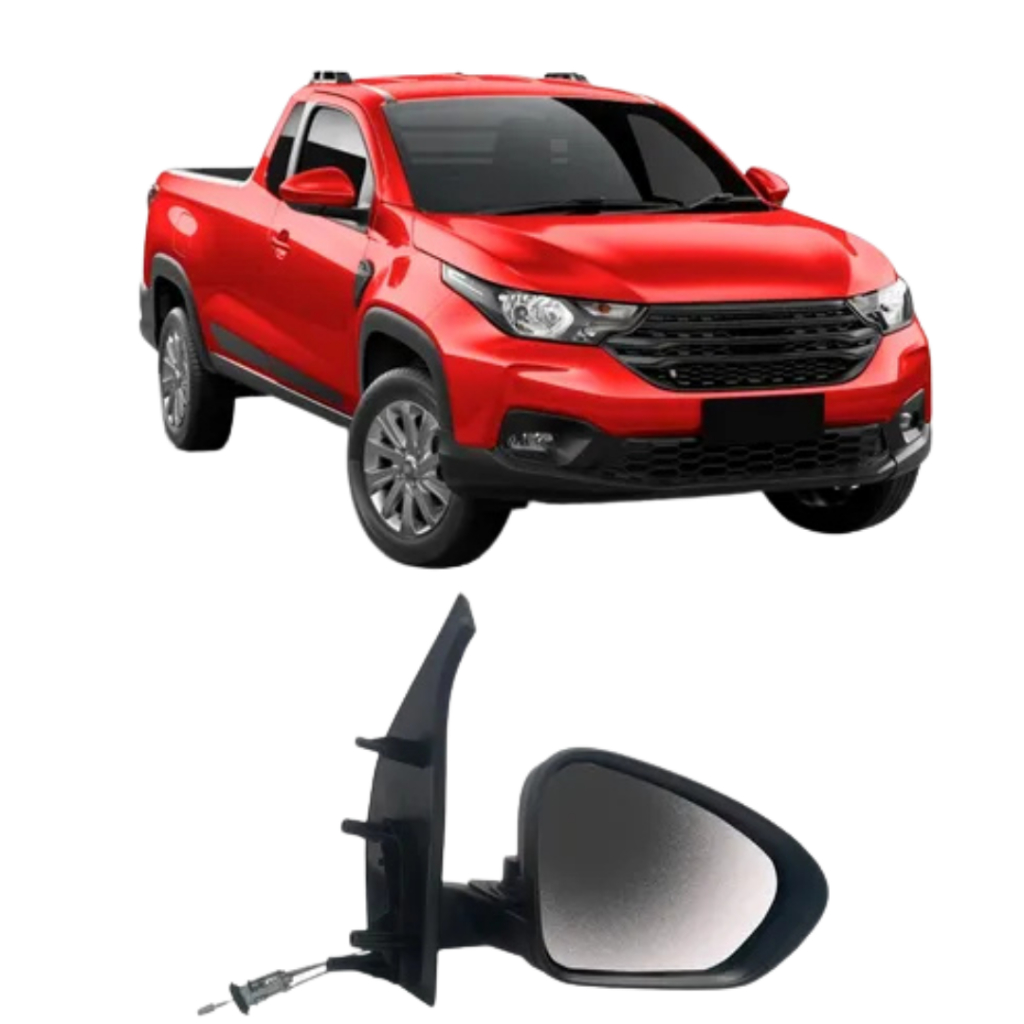 Retrovisor Fiat Strada 2021 2022 2023 2024 2025 Com Controle — imagem 2 de 2