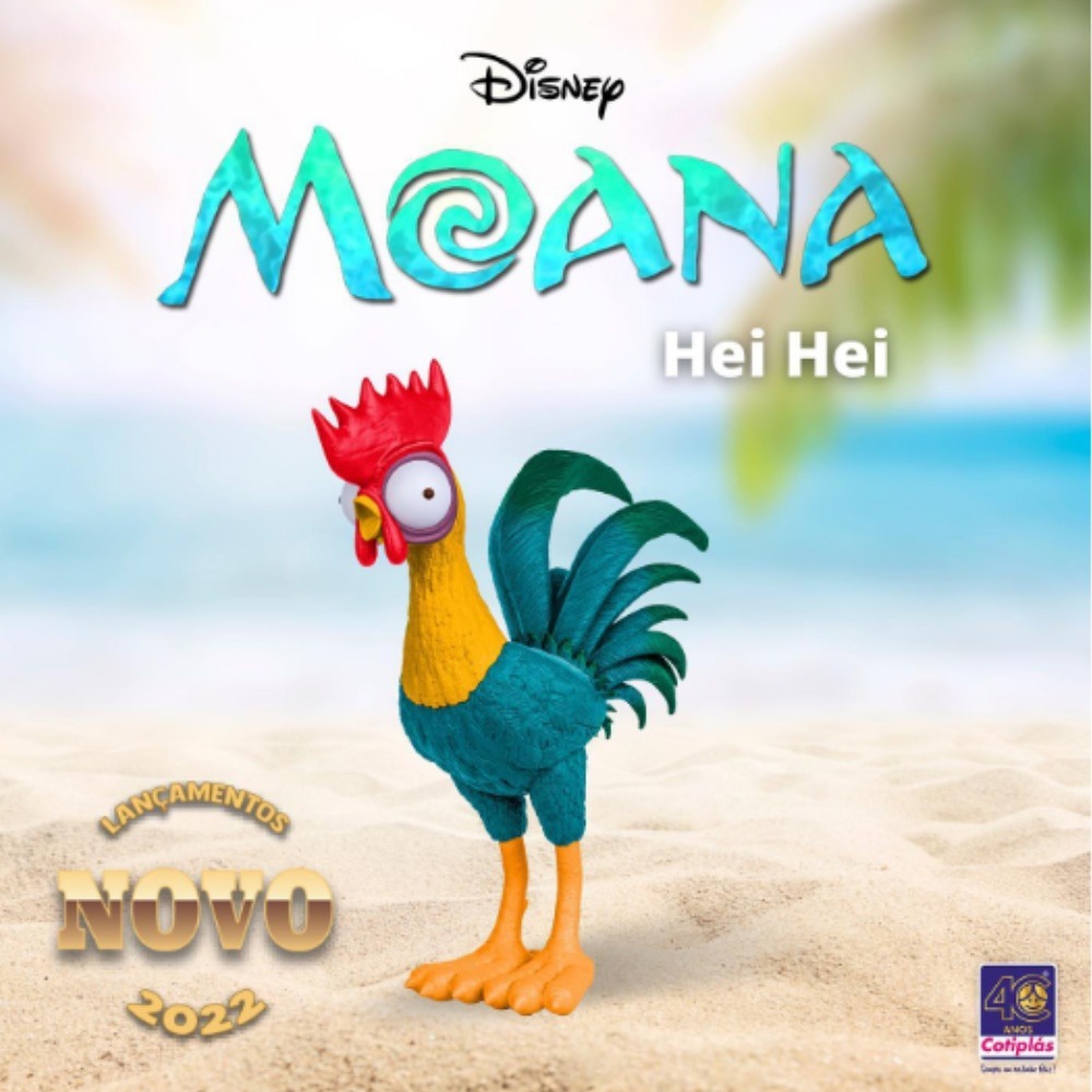 Detalhes do Galo Hei Hei da Moana Original Disney - Cotiplás 2597