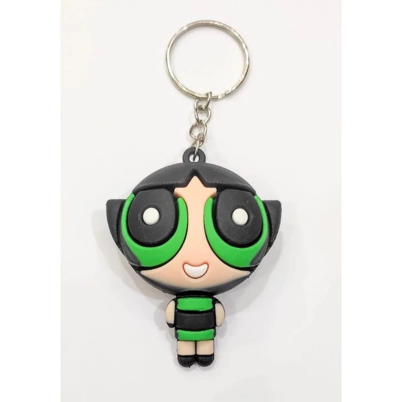 Chaveiro 3D Meninas Super Poderosas Lindinha Docinho Florzinha Colecionável Desenho Animado