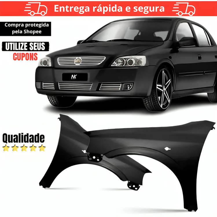 Par/Un Paralama Dianteiro Astra 2003 2004 2005 á 2012 Com Furo Lameiro 1ª Linha em Oferta na Shopee