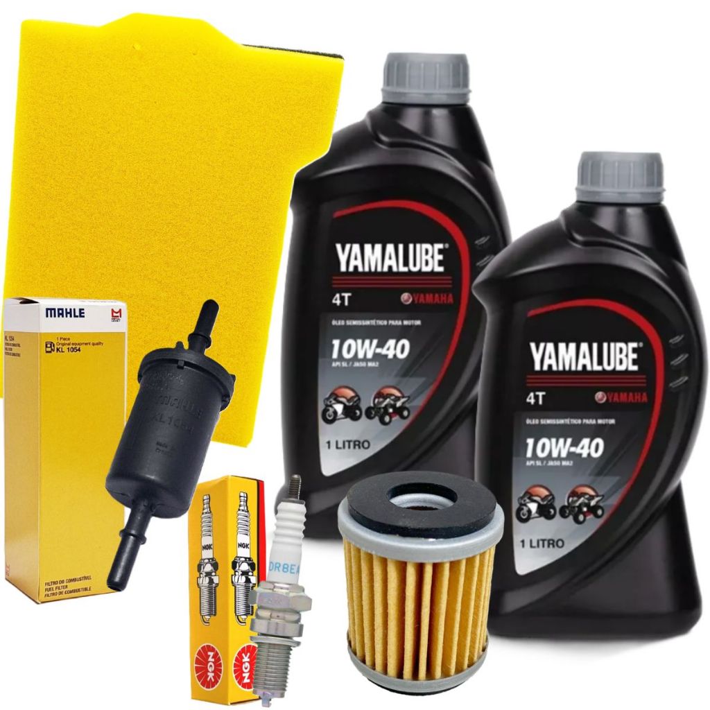 Kit Revisão Lander 250 2007-2015 Troca Óleo Yamalube 10w40 Filtros e Vela Ngk em Oferta na Shopee