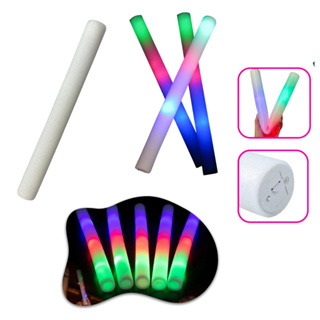 kit 5/10/15/20 un Bastão Led Espuma Festa Neon Balada Formatura Casamentos em Oferta na Shopee