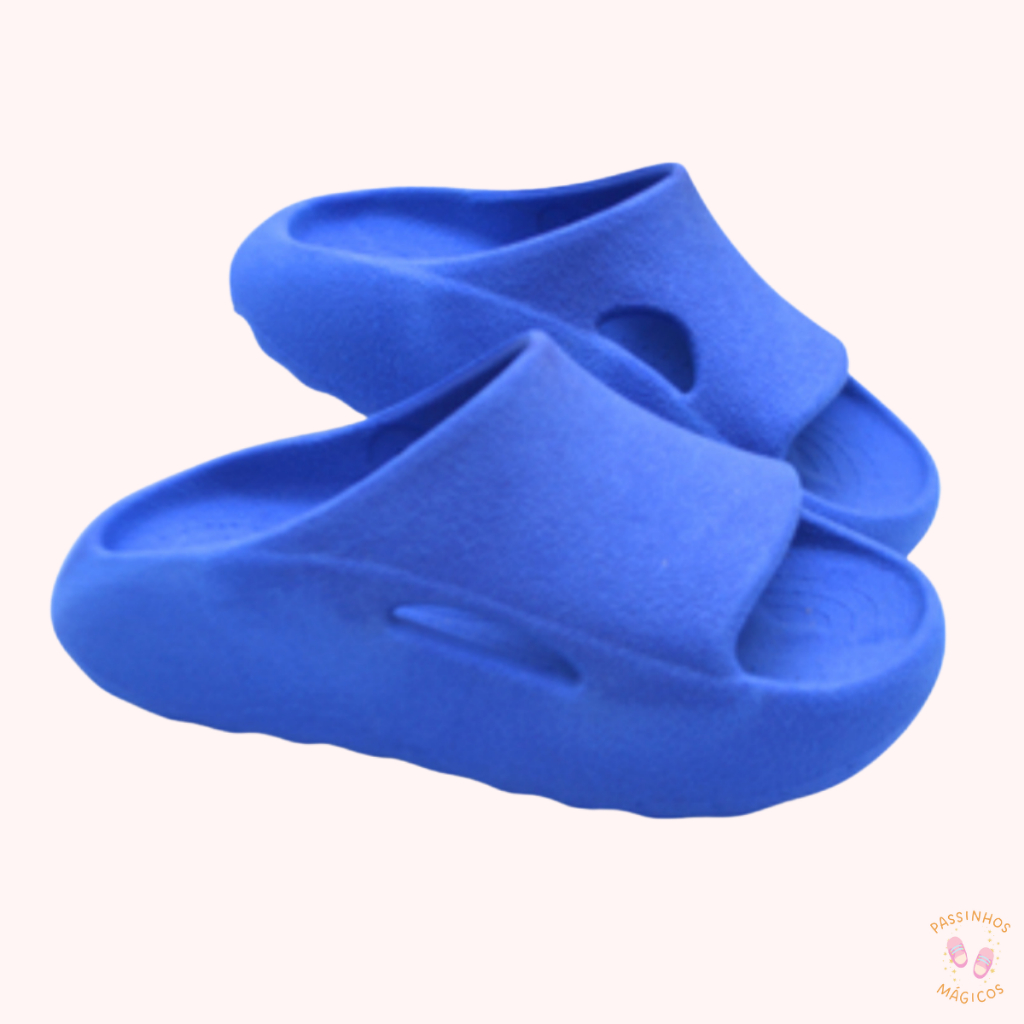Detalhes do Chinelo Nuvem Slide Sandália Infantil Babuche Menina Menino Confortável Leve