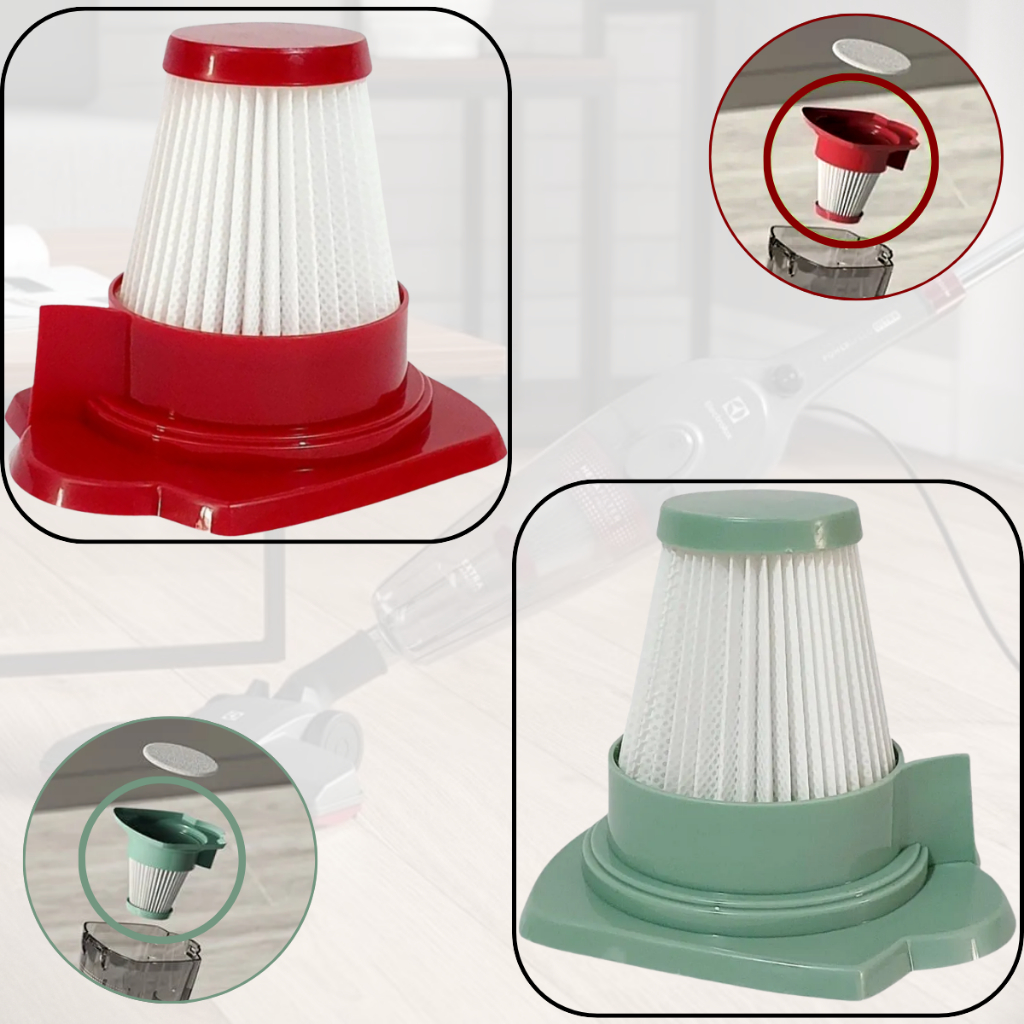 Filtro Hepa Vermelho/Verde Aspirador de pó Electrolux STK12 STK13 STK14 STK15