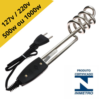 Ebulidor Elétrico, Mergulhão, Rabo Quente 127V ou 220V Ferve Água Rápido, Aquecedor De Agua em Oferta na Shopee