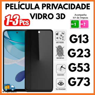Película Privacidade 3D Temperado Anti Spy Para Moto G13 G23 G53 G73 em Oferta na Shopee