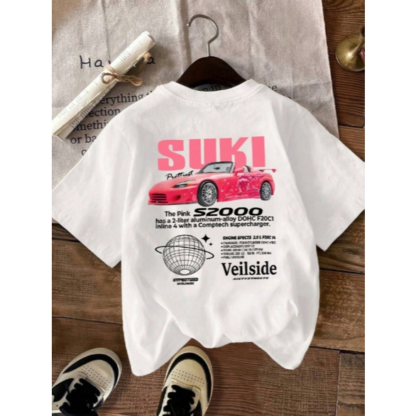 Camiseta Feminina Masculina Estilosa 100% Algodão Estampa Carro Velozes E Furiosos Suki em Oferta na Shopee