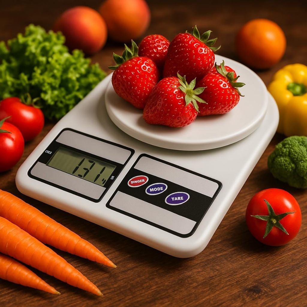 Balança Digital Cozinha Alimentos Produtos Precisão Desligamento Automático Compacta Funcional