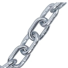 Corrente Zincada Soldada 4mm (5/32) 1m/ 1,5m/ 2m/ 2,5m/3m/4m/5m Galvanizada