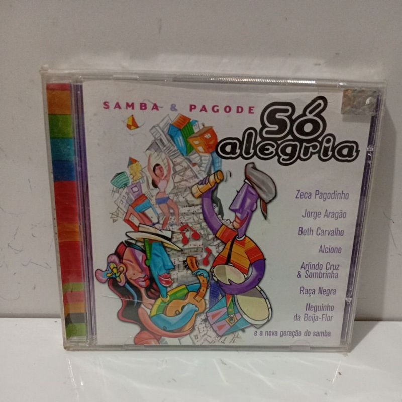 cd Só Alegria Samba e Pagode Almir, Waguinho,Neguinho da Beija Flor, Agrião... Novo de Fabrica Original