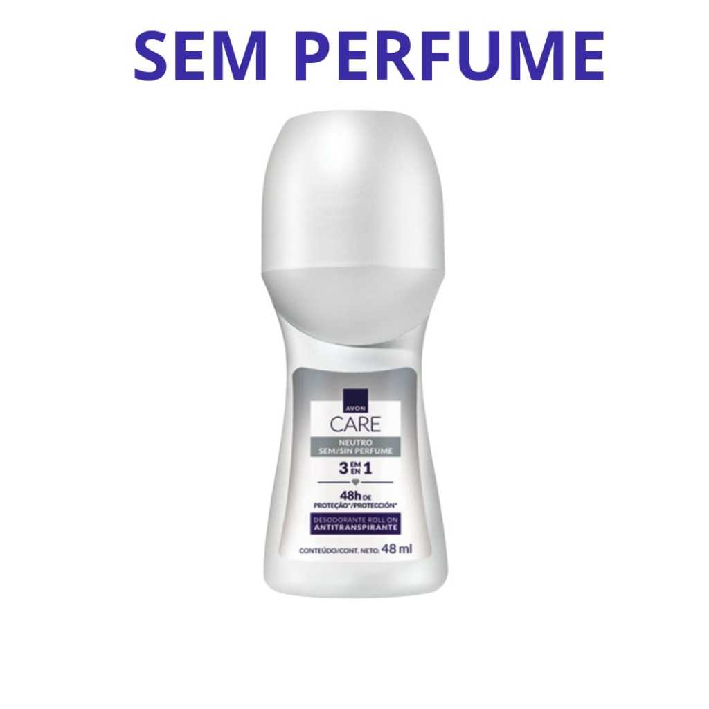 Kit 10 Desodorante Roll-on Sem Perfume 48ml - Care Avon